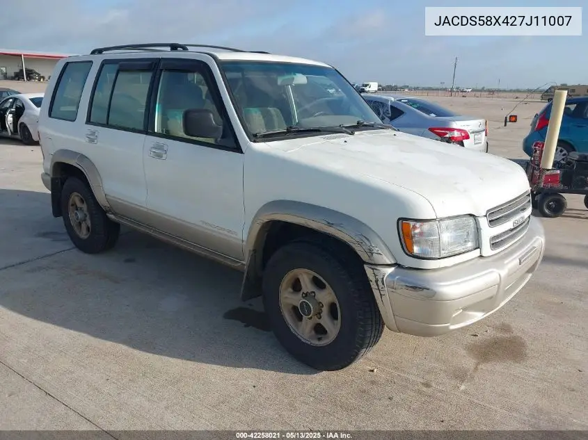 2002 Isuzu Trooper Limited/Ls/S VIN: JACDS58X427J11007 Lot: 42258021