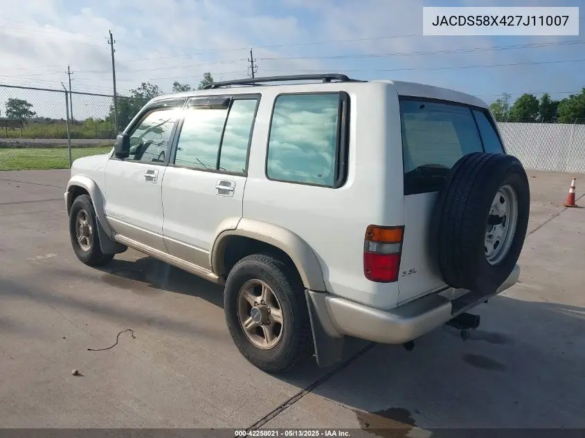 2002 Isuzu Trooper Limited/Ls/S VIN: JACDS58X427J11007 Lot: 42258021