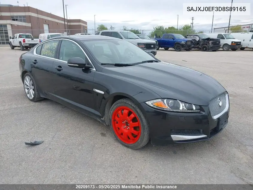 2013 Jaguar Xf 3.0 VIN: SAJXJ0EF3D8S89165 Lot: 20209173