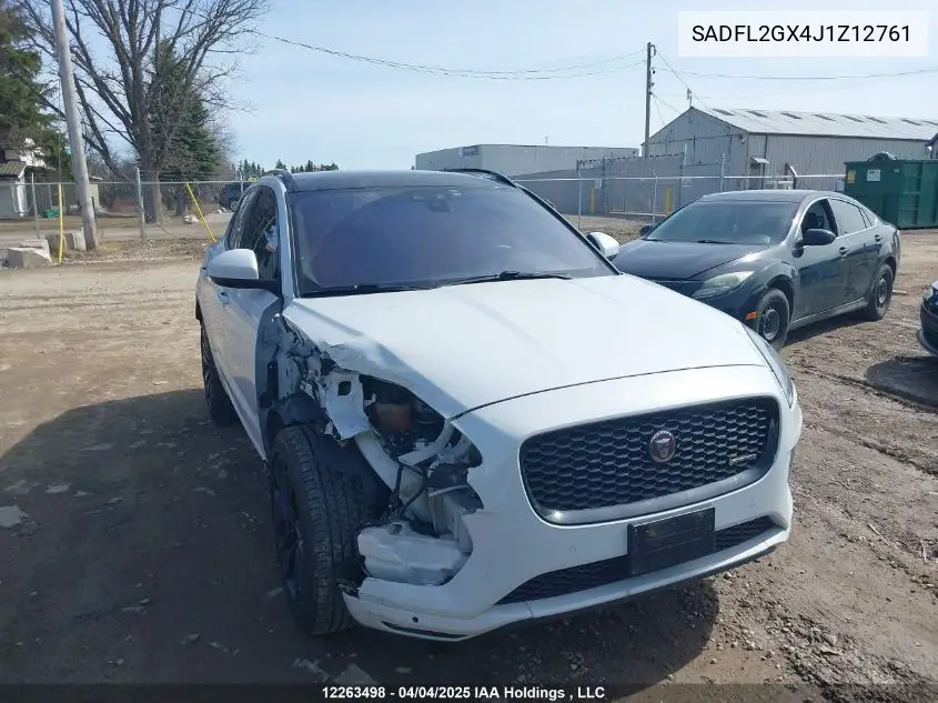 2018 Jaguar E-Pace R-Dynamic Se VIN: SADFL2GX4J1Z12761 Lot: 12263498
