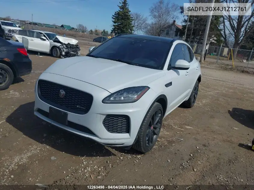 2018 Jaguar E-Pace R-Dynamic Se VIN: SADFL2GX4J1Z12761 Lot: 12263498