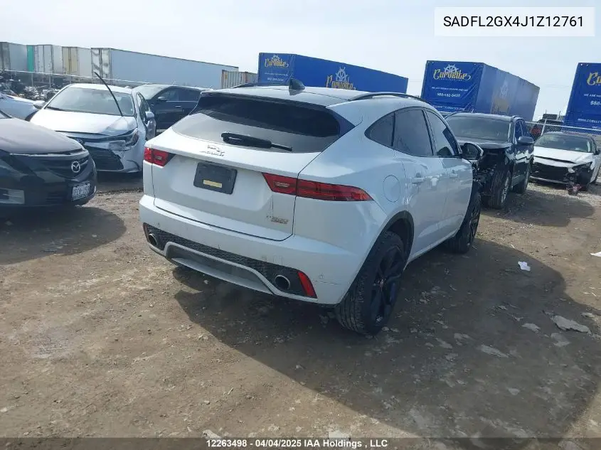 2018 Jaguar E-Pace R-Dynamic Se VIN: SADFL2GX4J1Z12761 Lot: 12263498