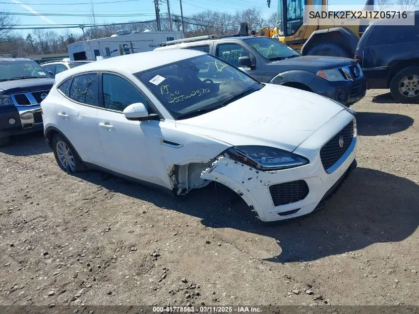 2018 Jaguar E-Pace VIN: SADFK2FX2J1Z05716 Lot: 41778563