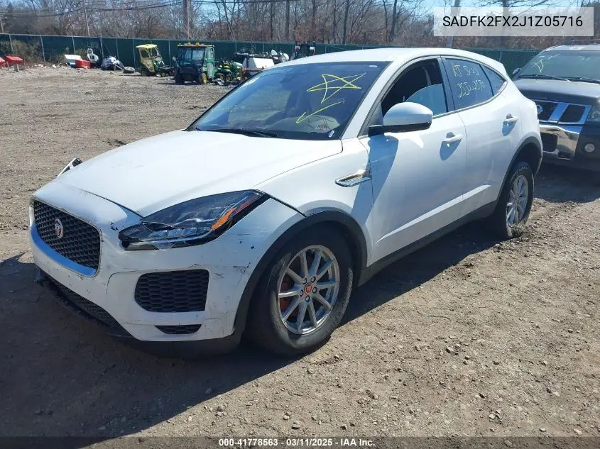 2018 Jaguar E-Pace VIN: SADFK2FX2J1Z05716 Lot: 41778563