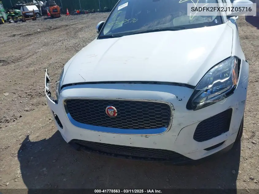 2018 Jaguar E-Pace VIN: SADFK2FX2J1Z05716 Lot: 41778563