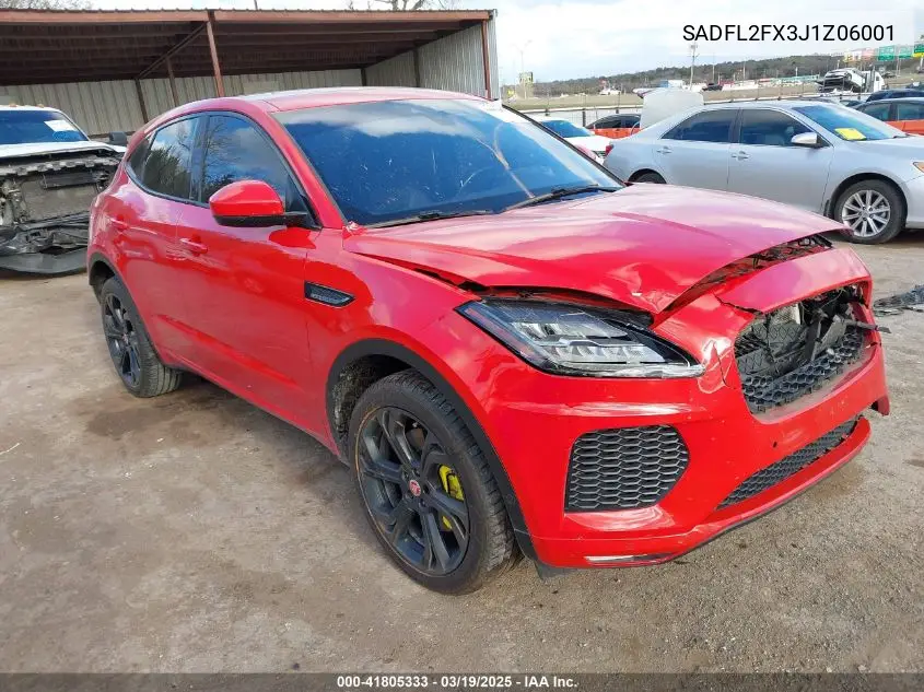 2018 Jaguar E-Pace First Edition VIN: SADFL2FX3J1Z06001 Lot: 41805333