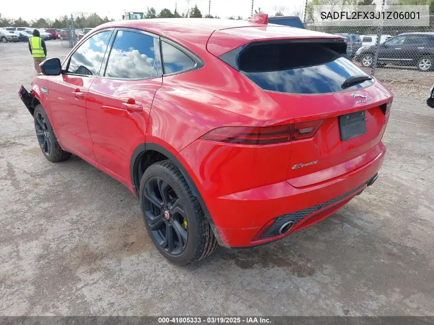 2018 Jaguar E-Pace First Edition VIN: SADFL2FX3J1Z06001 Lot: 41805333