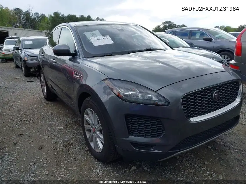 2018 Jaguar E-Pace R-Dynamic S/S VIN: SADFJ2FXXJ1Z31984 Lot: 42006201