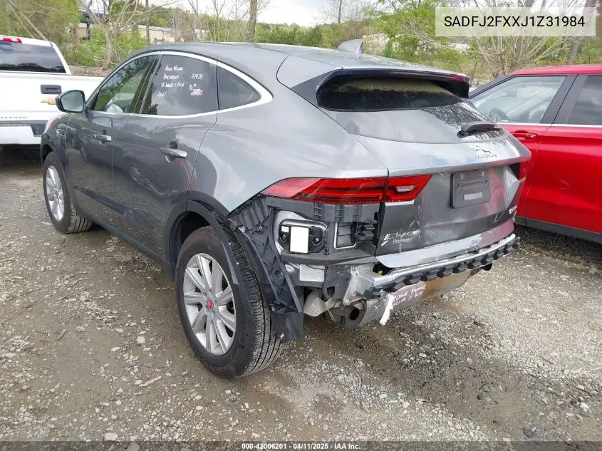 2018 Jaguar E-Pace R-Dynamic S/S VIN: SADFJ2FXXJ1Z31984 Lot: 42006201