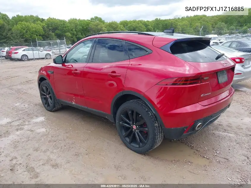 2018 Jaguar E-Pace Se VIN: SADFP2FX1J1Z16885 Lot: 42293911