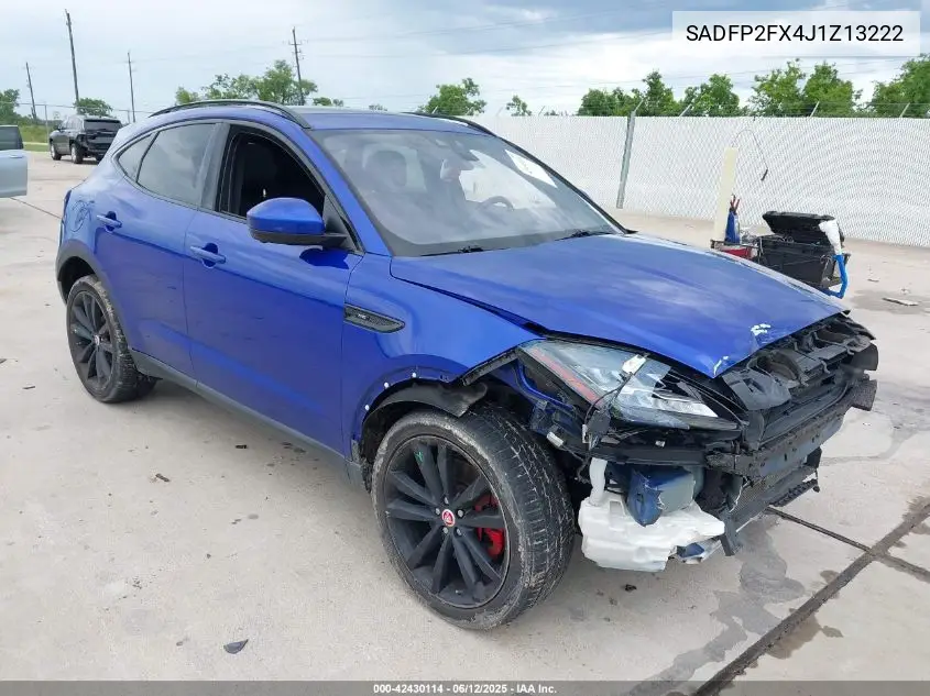 2018 Jaguar E-Pace Se VIN: SADFP2FX4J1Z13222 Lot: 42430114