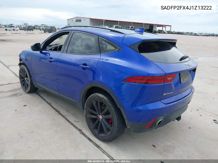 2018 Jaguar E-Pace Se VIN: SADFP2FX4J1Z13222 Lot: 42430114