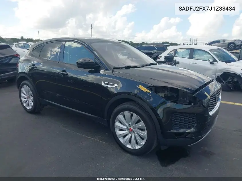 2018 Jaguar E-Pace R-Dynamic S/S VIN: SADFJ2FX7J1Z33434 Lot: 42496850
