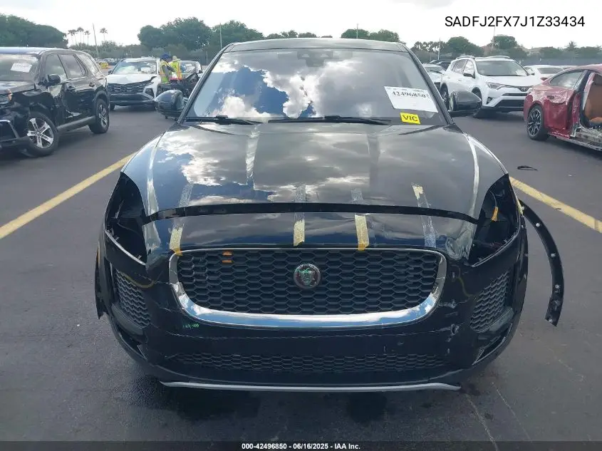2018 Jaguar E-Pace R-Dynamic S/S VIN: SADFJ2FX7J1Z33434 Lot: 42496850