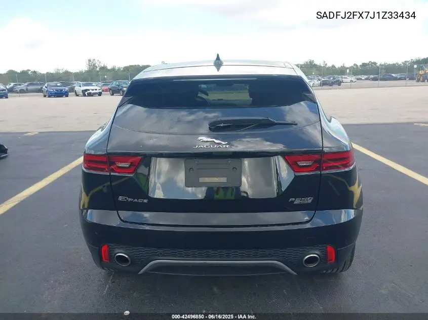 2018 Jaguar E-Pace R-Dynamic S/S VIN: SADFJ2FX7J1Z33434 Lot: 42496850