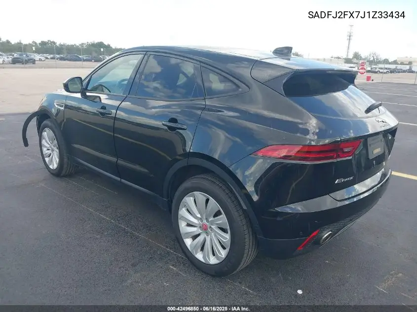 2018 Jaguar E-Pace R-Dynamic S/S VIN: SADFJ2FX7J1Z33434 Lot: 42496850