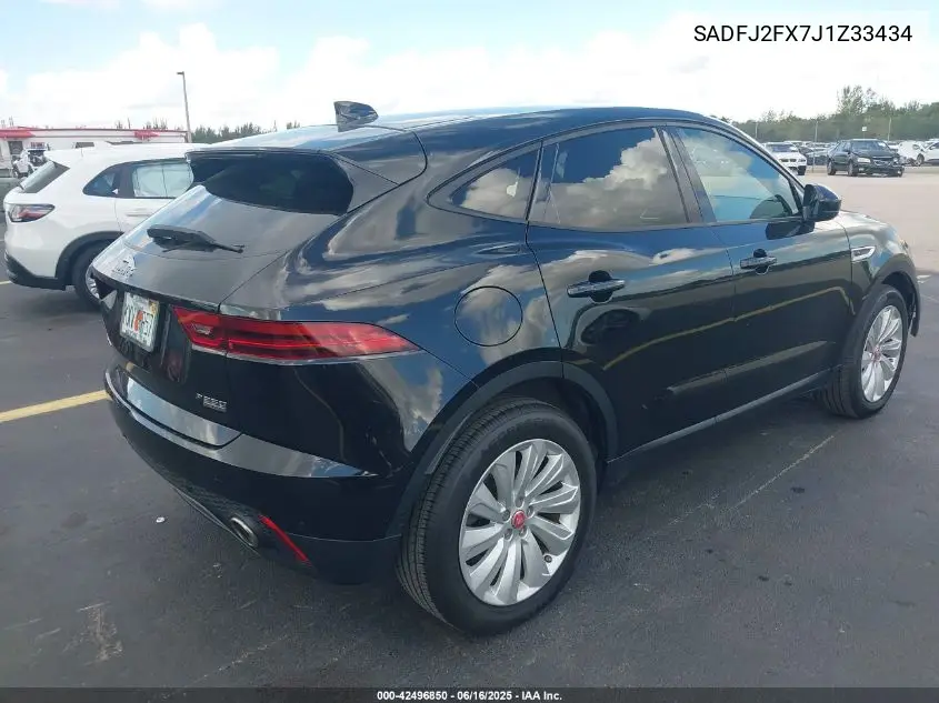 2018 Jaguar E-Pace R-Dynamic S/S VIN: SADFJ2FX7J1Z33434 Lot: 42496850