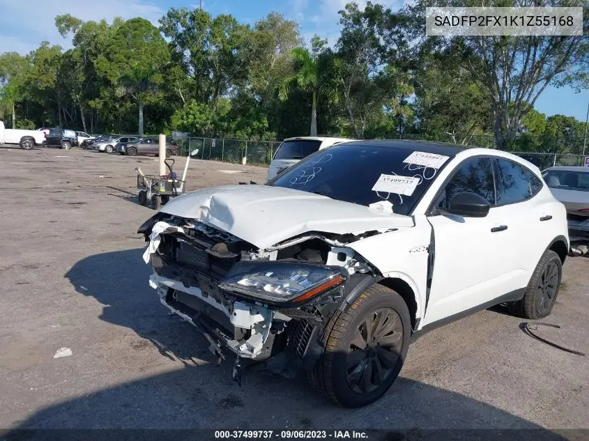 2019 Jaguar E-Pace Se VIN: SADFP2FX1K1Z55168 Lot: 37499737