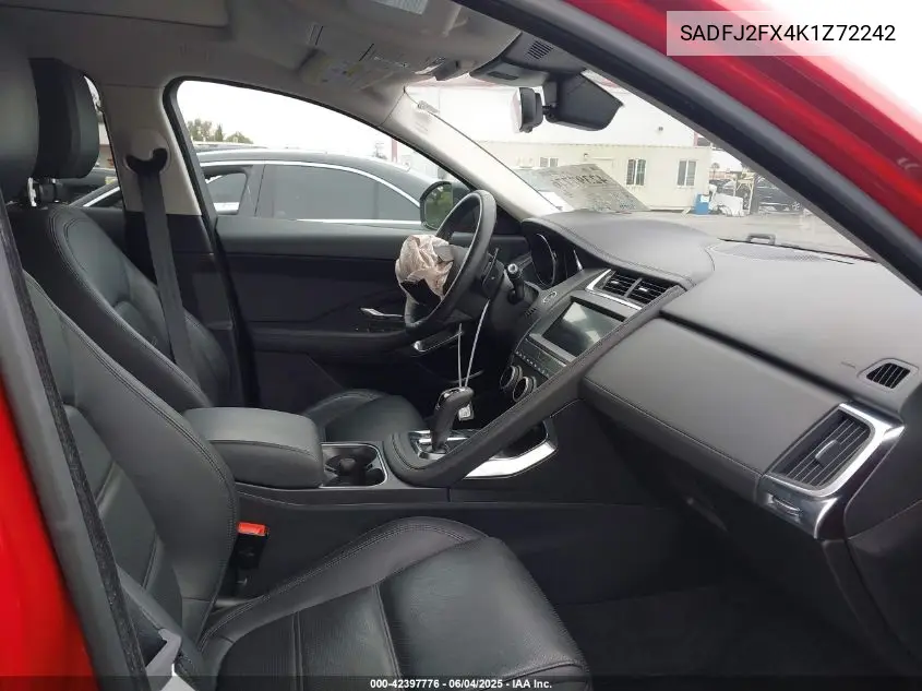 2019 Jaguar E-Pace S VIN: SADFJ2FX4K1Z72242 Lot: 42397776