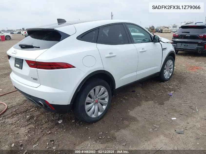 2020 Jaguar E-Pace P250 Awd Automatic VIN: SADFK2FX3L1Z79066 Lot: 41492083