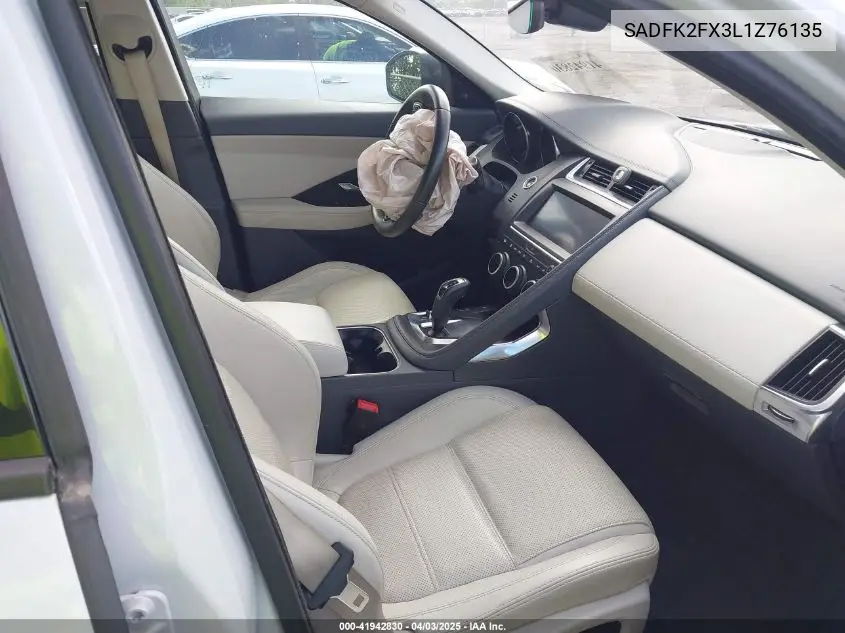 2020 Jaguar E-Pace P250 Awd Automatic VIN: SADFK2FX3L1Z76135 Lot: 41942830