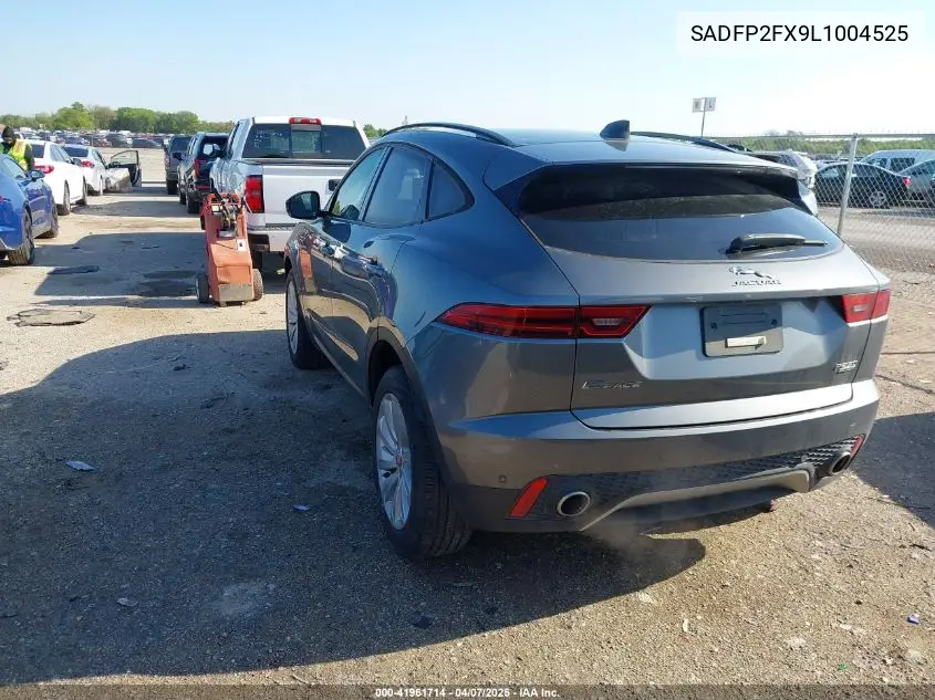 2020 Jaguar E-Pace Se P250 Awd Automatic VIN: SADFP2FX9L1004525 Lot: 41961714