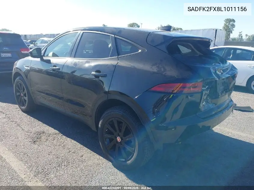 2020 Jaguar E-Pace P250 Awd Automatic VIN: SADFK2FX8L1011156 Lot: 42232201