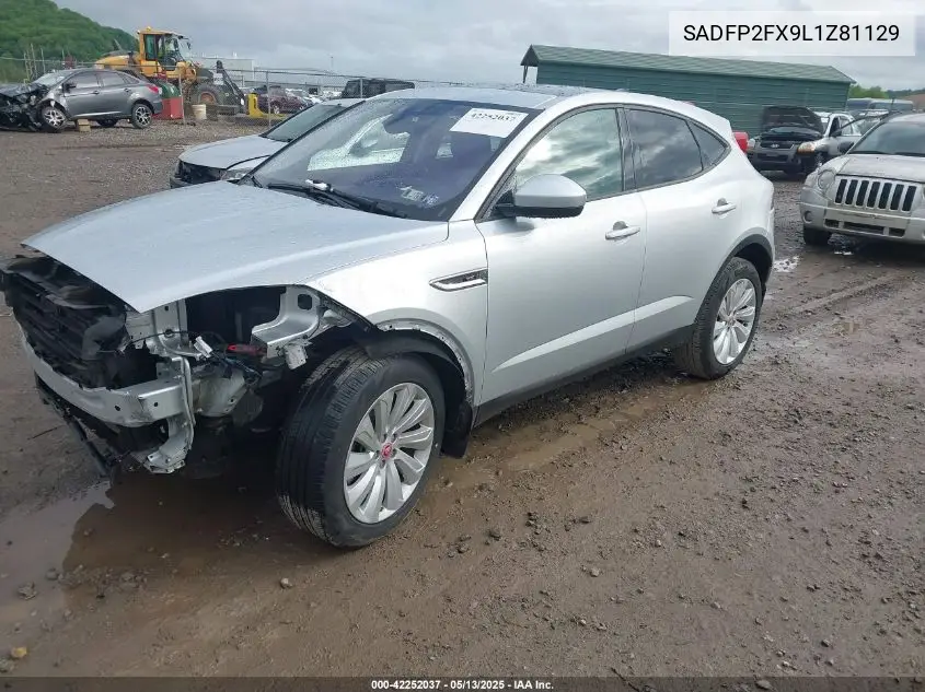 2020 Jaguar E-Pace Se P250 Awd Automatic VIN: SADFP2FX9L1Z81129 Lot: 42252037