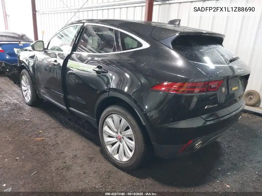 2020 Jaguar E-Pace Se P250 Awd Automatic VIN: SADFP2FX1L1Z88690 Lot: 42273160