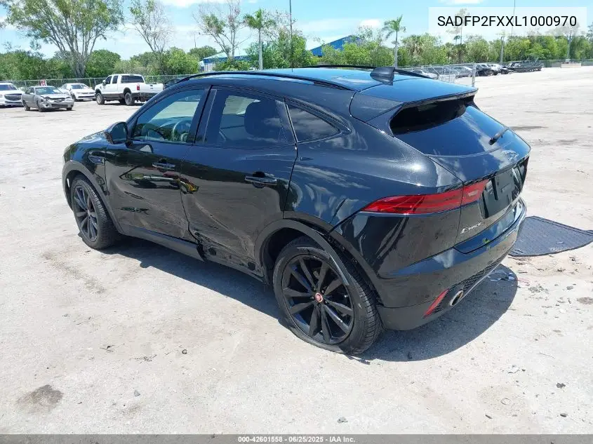2020 Jaguar E-Pace Se P250 Awd Automatic VIN: SADFP2FXXL1000970 Lot: 42601558