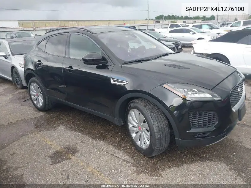 2020 Jaguar E-Pace Se P250 Awd Automatic VIN: SADFP2FX4L1Z76100 Lot: 42687277