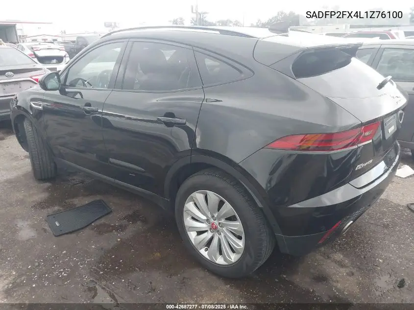 2020 Jaguar E-Pace Se P250 Awd Automatic VIN: SADFP2FX4L1Z76100 Lot: 42687277