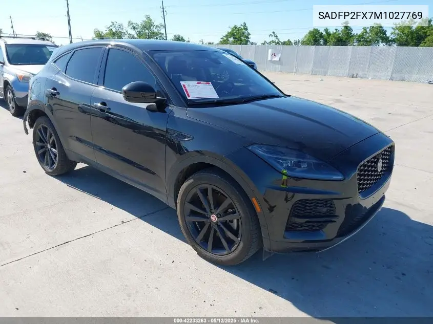 2021 Jaguar E-Pace Se P250 Awd Automatic VIN: SADFP2FX7M1027769 Lot: 42233263