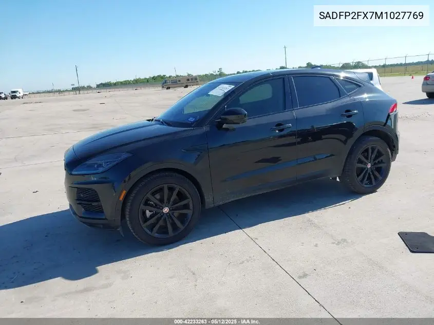 2021 Jaguar E-Pace Se P250 Awd Automatic VIN: SADFP2FX7M1027769 Lot: 42233263