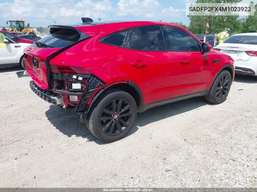 2021 Jaguar E-Pace Se P250 Awd Automatic VIN: SADFP2FX4M1023923 Lot: 42605298