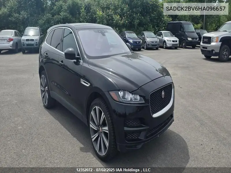 2017 Jaguar F-Pace Prestige VIN: SADCK2BV6HA096657 Lot: 12352072