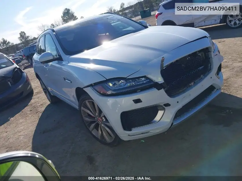 2017 Jaguar F-Pace S VIN: SADCM2BV7HA090411 Lot: 41626971