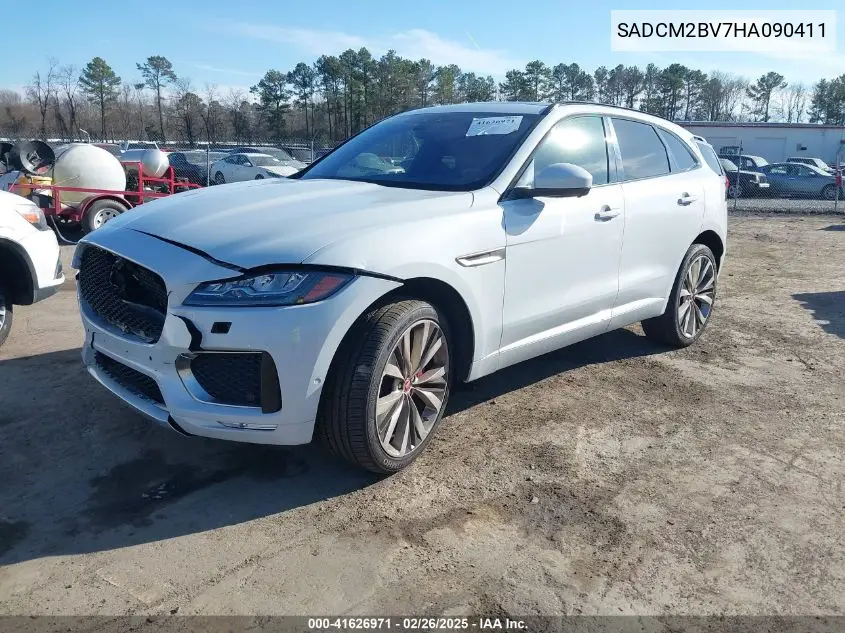 2017 Jaguar F-Pace S VIN: SADCM2BV7HA090411 Lot: 41626971