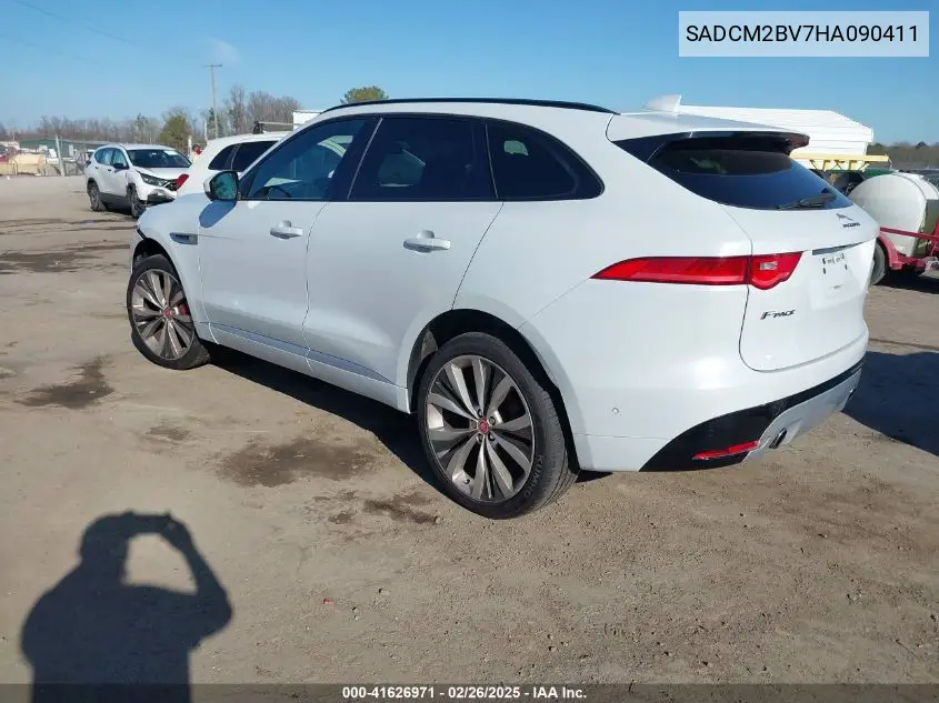 2017 Jaguar F-Pace S VIN: SADCM2BV7HA090411 Lot: 41626971