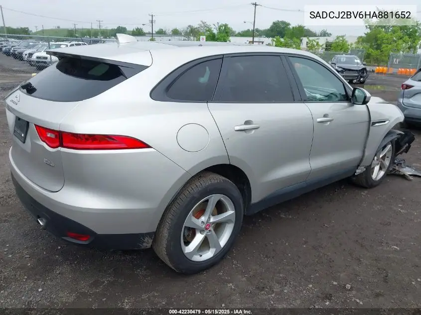 2017 Jaguar F-Pace 35T Premium VIN: SADCJ2BV6HA881652 Lot: 42230479