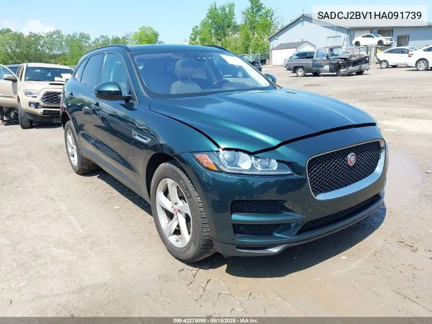 2017 Jaguar F-Pace 35T Premium VIN: SADCJ2BV1HA091739 Lot: 42275098