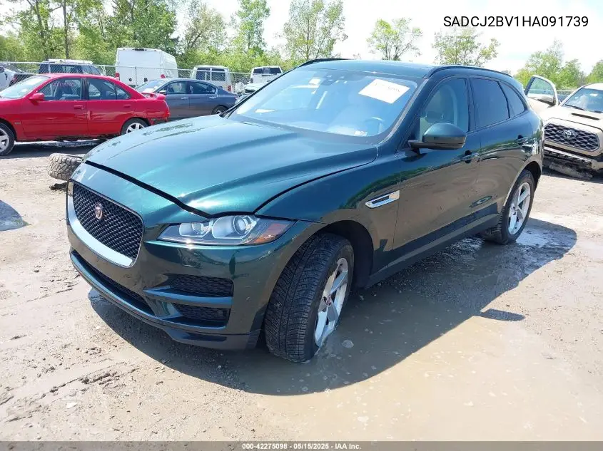 2017 Jaguar F-Pace 35T Premium VIN: SADCJ2BV1HA091739 Lot: 42275098