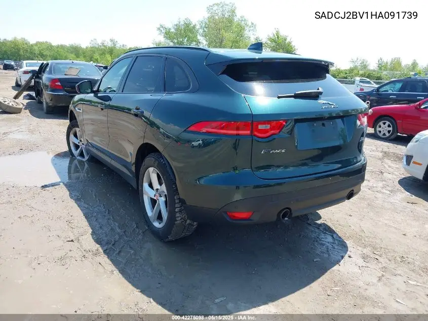 2017 Jaguar F-Pace 35T Premium VIN: SADCJ2BV1HA091739 Lot: 42275098