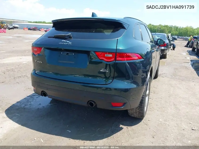 2017 Jaguar F-Pace 35T Premium VIN: SADCJ2BV1HA091739 Lot: 42275098