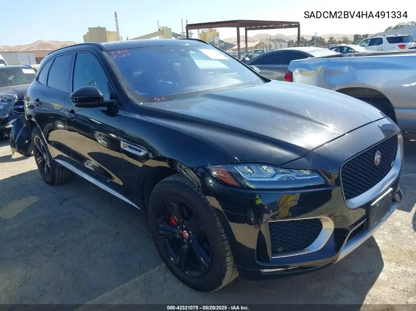 2017 Jaguar F-Pace S VIN: SADCM2BV4HA491334 Lot: 42321075