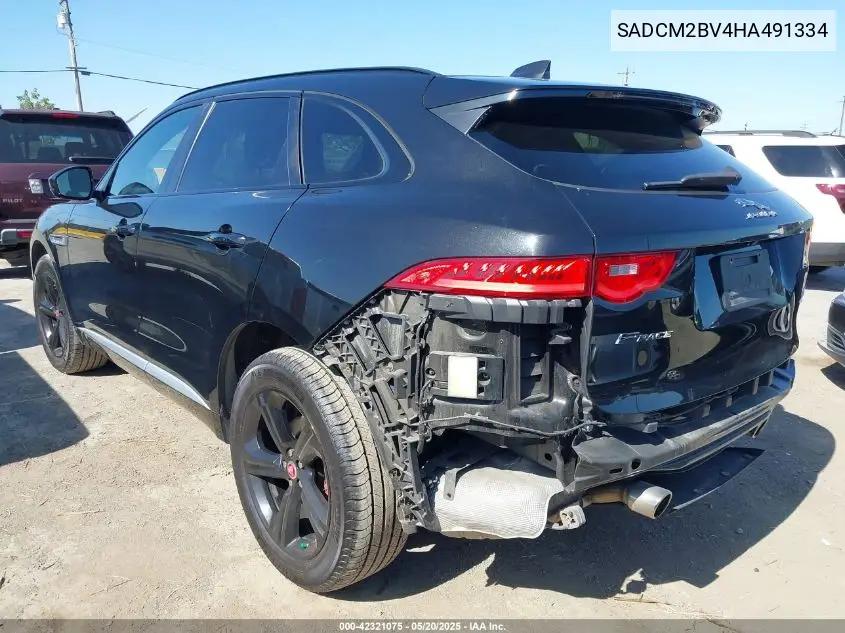 2017 Jaguar F-Pace S VIN: SADCM2BV4HA491334 Lot: 42321075