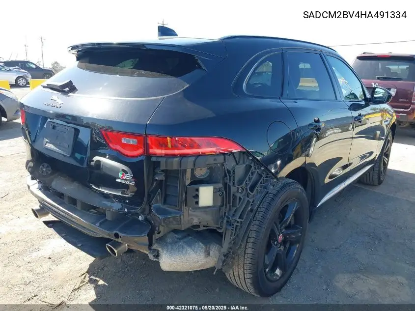 2017 Jaguar F-Pace S VIN: SADCM2BV4HA491334 Lot: 42321075
