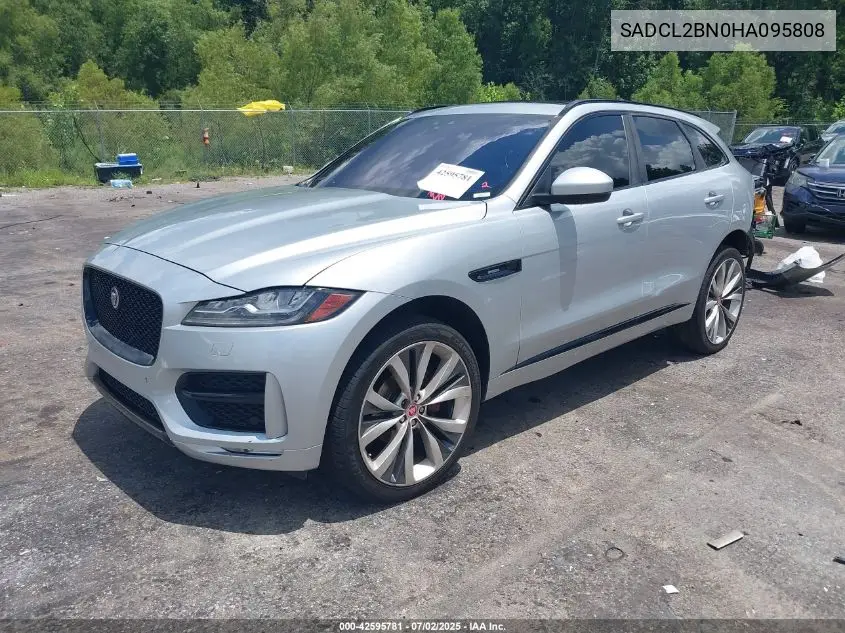 2017 Jaguar F-Pace 20D R-Sport VIN: SADCL2BN0HA095808 Lot: 42595781