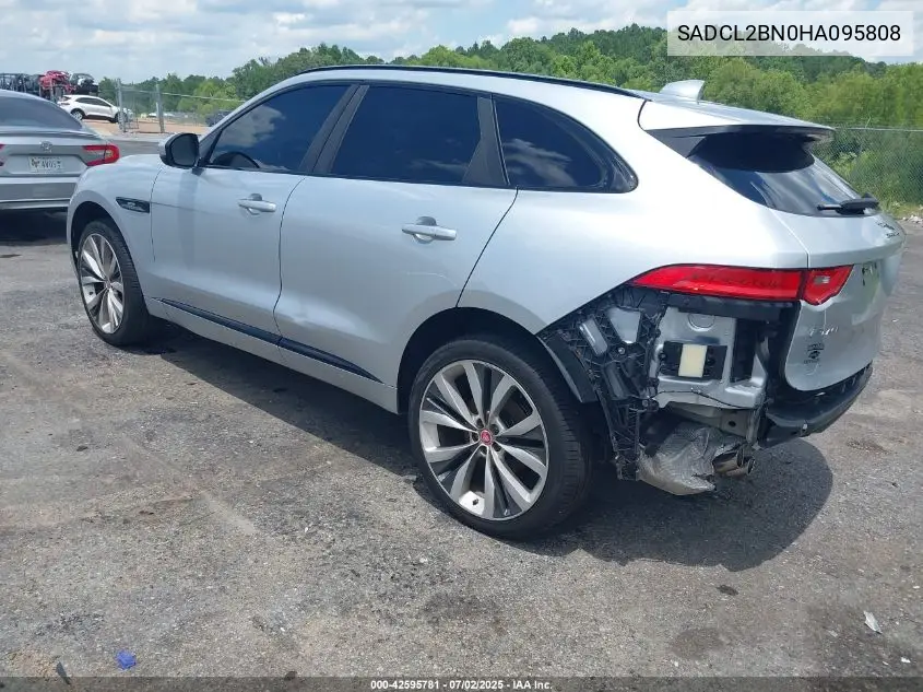 2017 Jaguar F-Pace 20D R-Sport VIN: SADCL2BN0HA095808 Lot: 42595781
