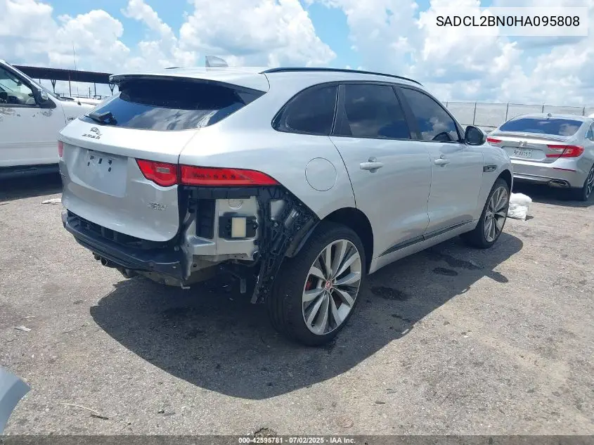 2017 Jaguar F-Pace 20D R-Sport VIN: SADCL2BN0HA095808 Lot: 42595781